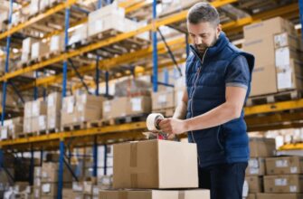 Продавец собирает товары на Мегамаркет