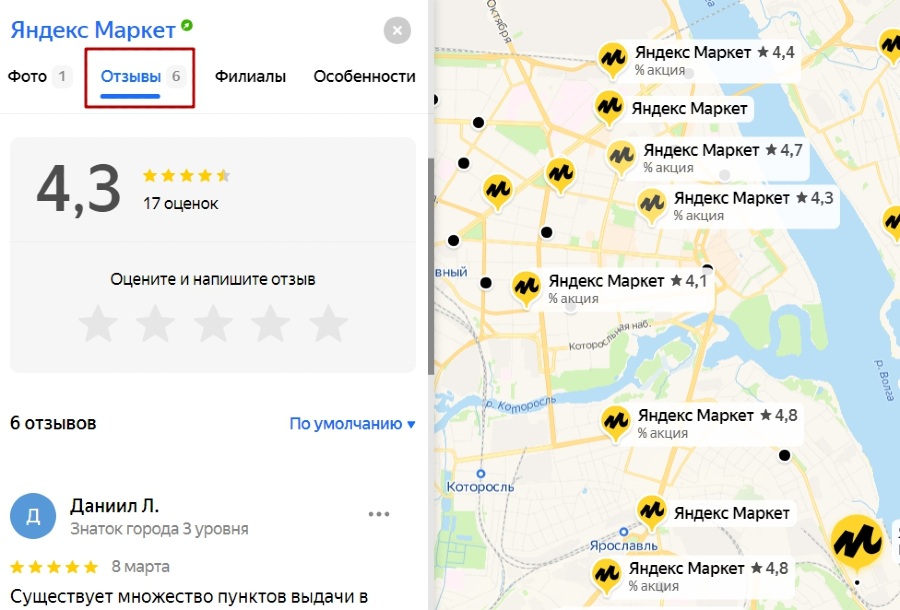 Яндекс маркет Ярославль пункты выдачи